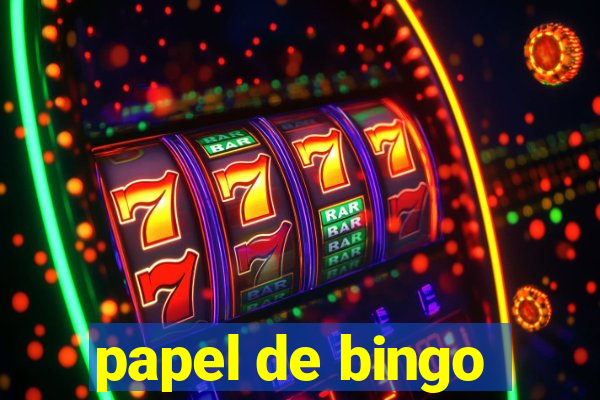 papel de bingo