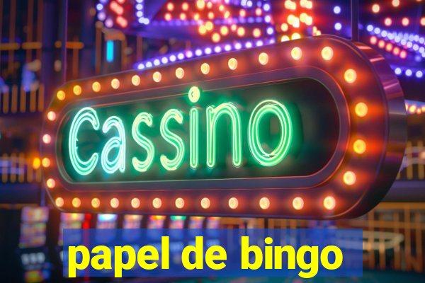 papel de bingo