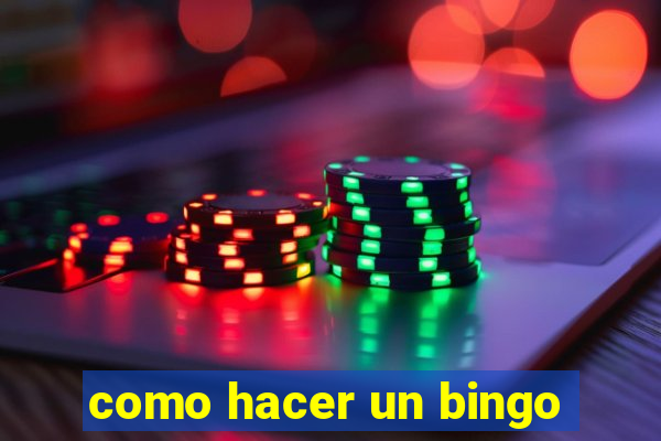 como hacer un bingo