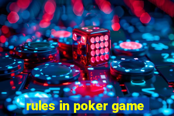 rules in poker game