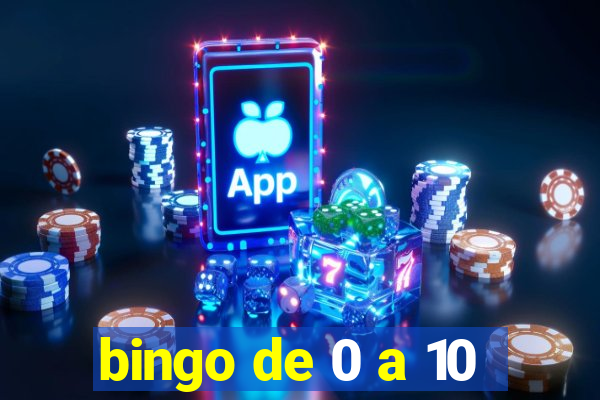 bingo de 0 a 10