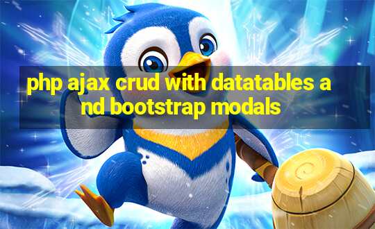 php ajax crud with datatables and bootstrap modals