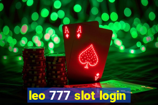 leo 777 slot login