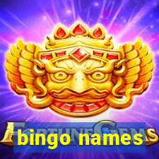 bingo names