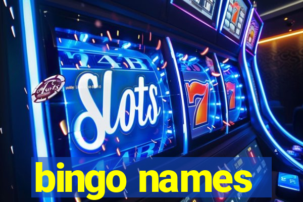 bingo names