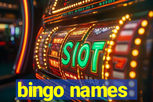 bingo names