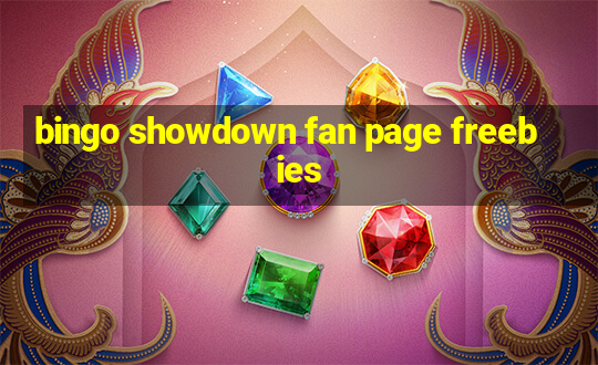 bingo showdown fan page freebies