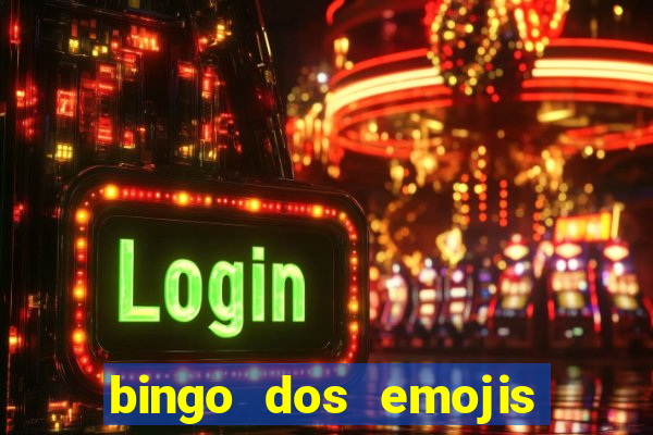 bingo dos emojis para imprimir