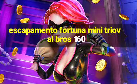 escapamento fortuna mini trioval bros 160