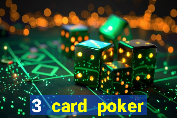 3 card poker casino game