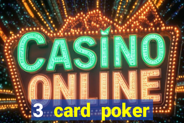 3 card poker casino game