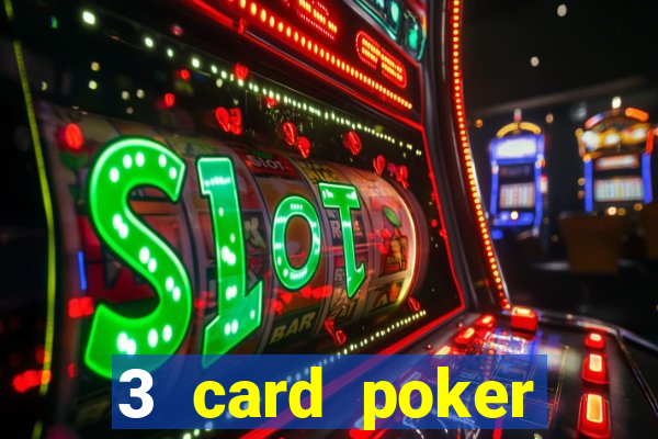 3 card poker casino game