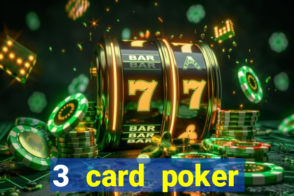 3 card poker casino game