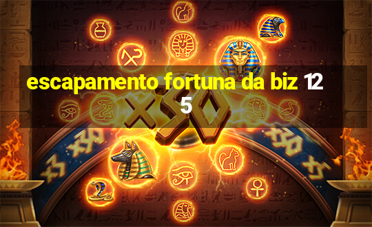 escapamento fortuna da biz 125