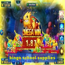 bingo school supplies