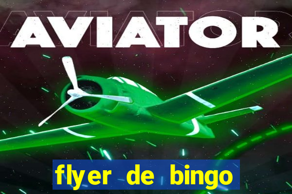 flyer de bingo para editar