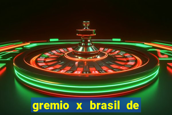 gremio x brasil de pelotas palpite