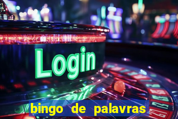 bingo de palavras de natal