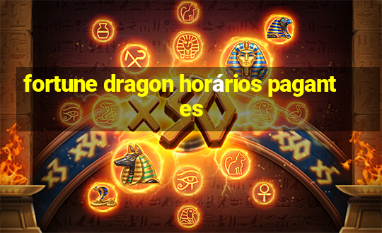 fortune dragon horários pagantes