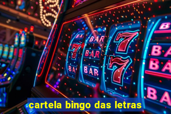 cartela bingo das letras