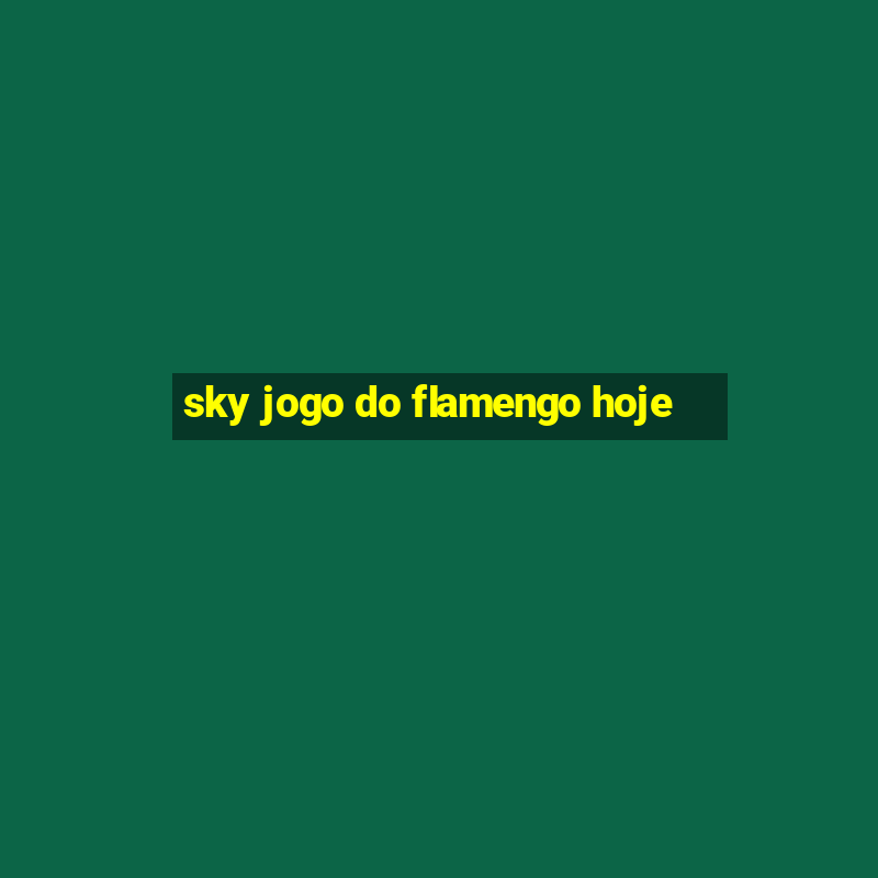 sky jogo do flamengo hoje