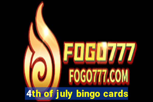 4th of july bingo cards