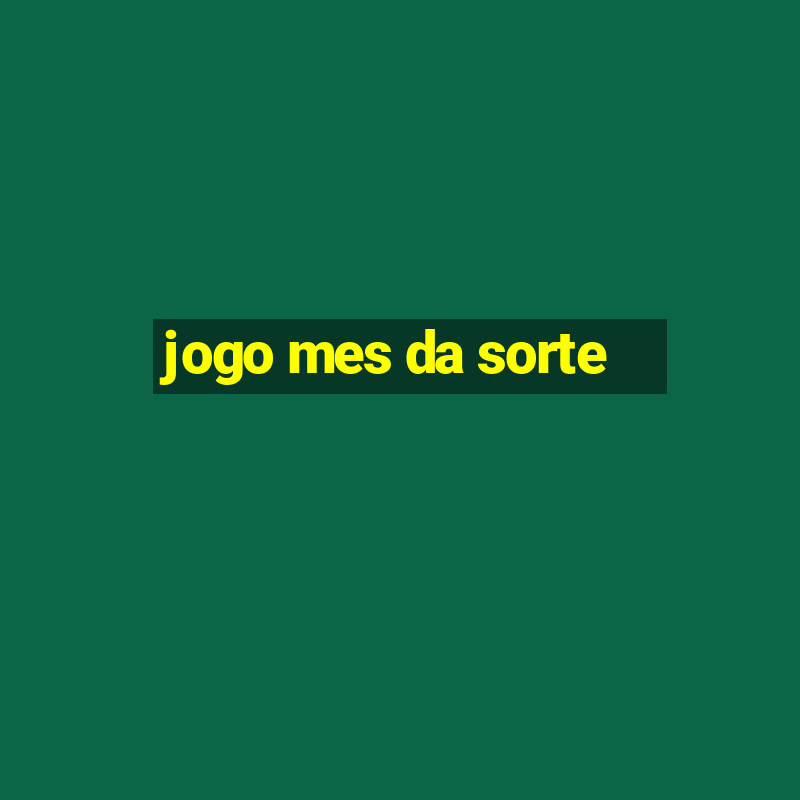 jogo mes da sorte