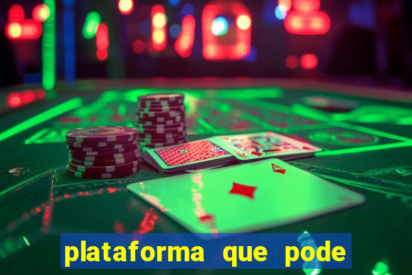 plataforma que pode depositar 1 real