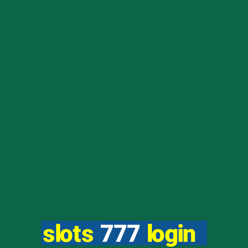 slots 777 login