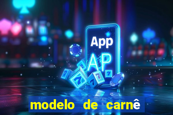 modelo de carnê de pagamento word