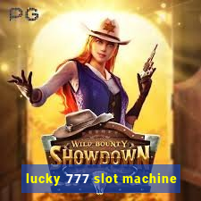 lucky 777 slot machine