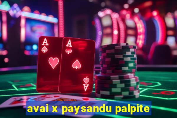 avai x paysandu palpite