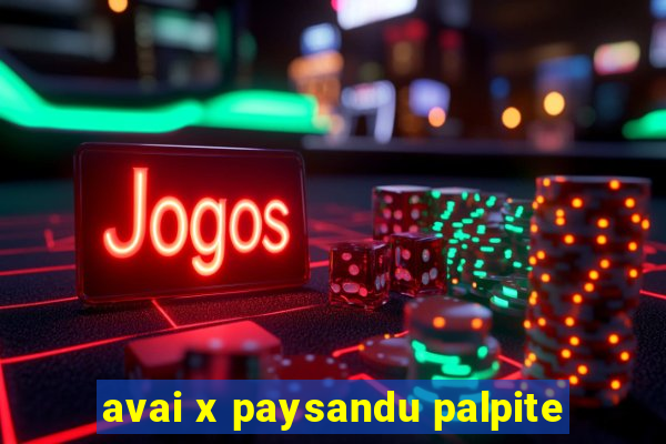 avai x paysandu palpite