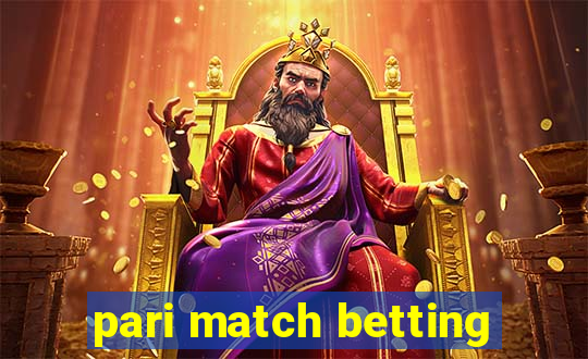 pari match betting