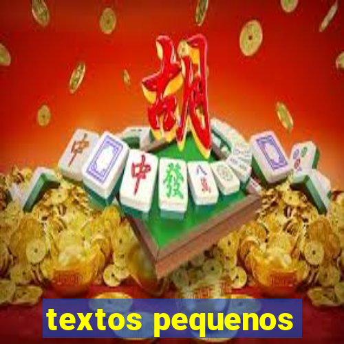 textos pequenos