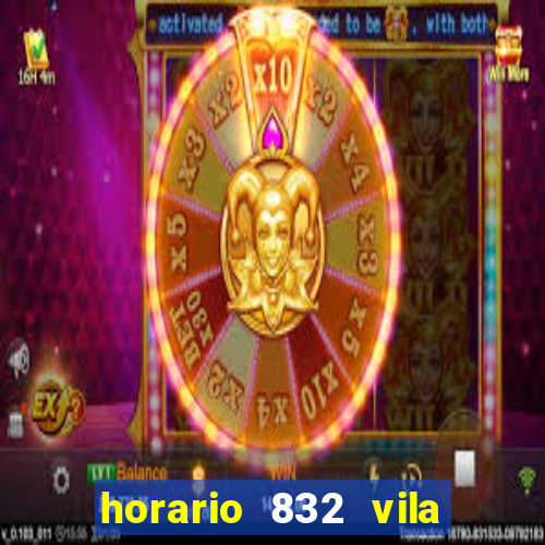 horario 832 vila nova de colares