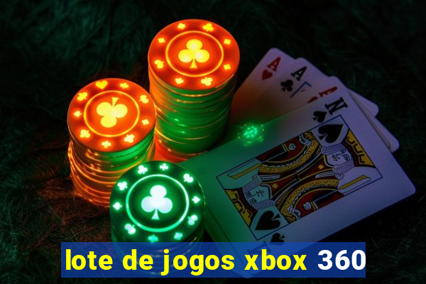 lote de jogos xbox 360