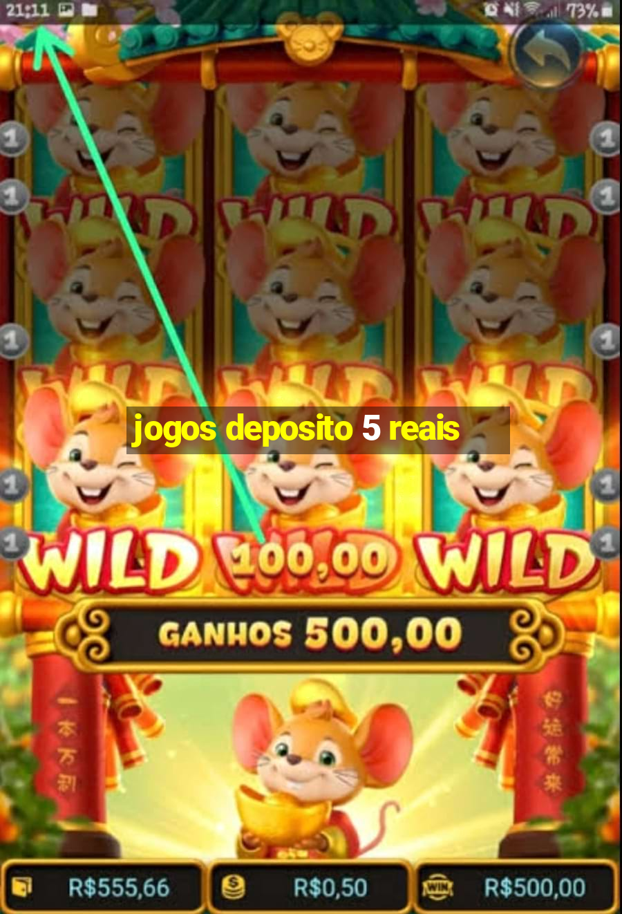 jogos deposito 5 reais