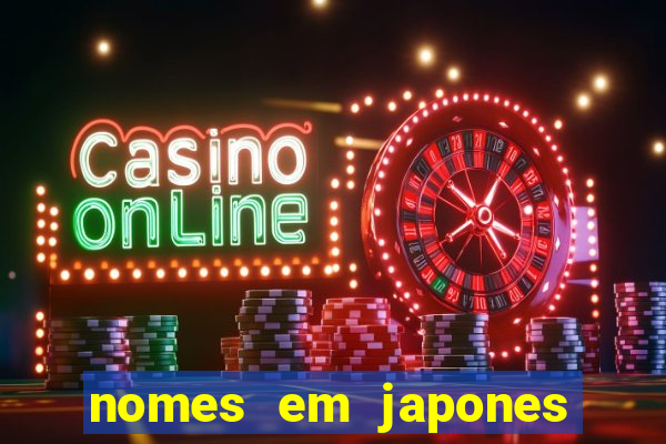 nomes em japones para jogo