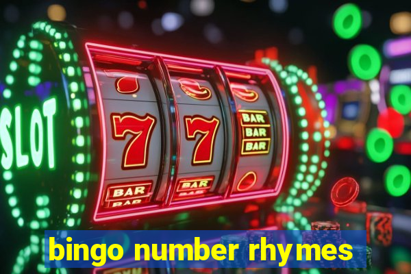 bingo number rhymes