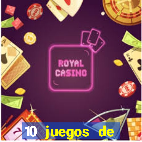 10 juegos de casino nombres