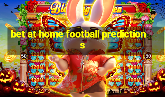 bet at home football predictions