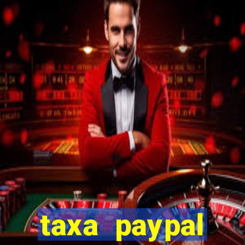 taxa paypal recebimento internacional