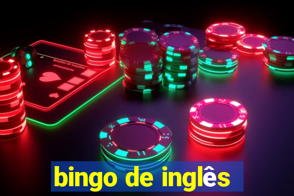 bingo de inglês