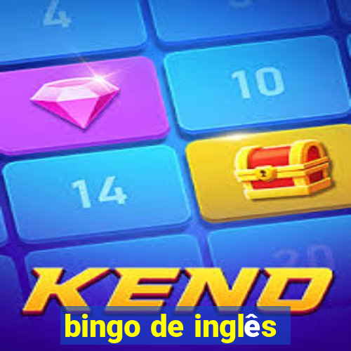 bingo de inglês