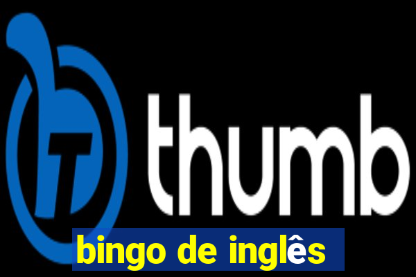 bingo de inglês