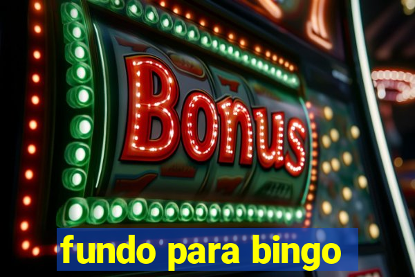 fundo para bingo