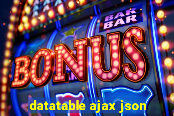 datatable ajax json