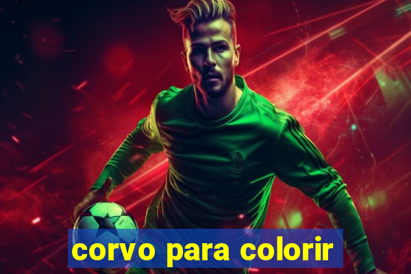 corvo para colorir