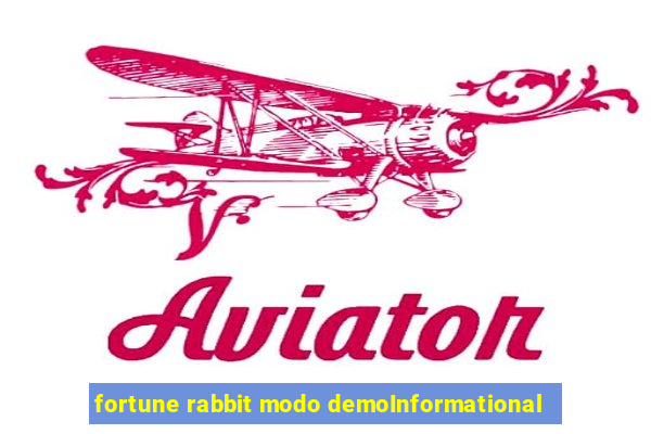 fortune rabbit modo demoInformational